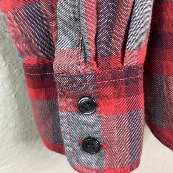 J. Crew Factory The Perfect Plaid Shirt Gray Red - Picture 5 of 12